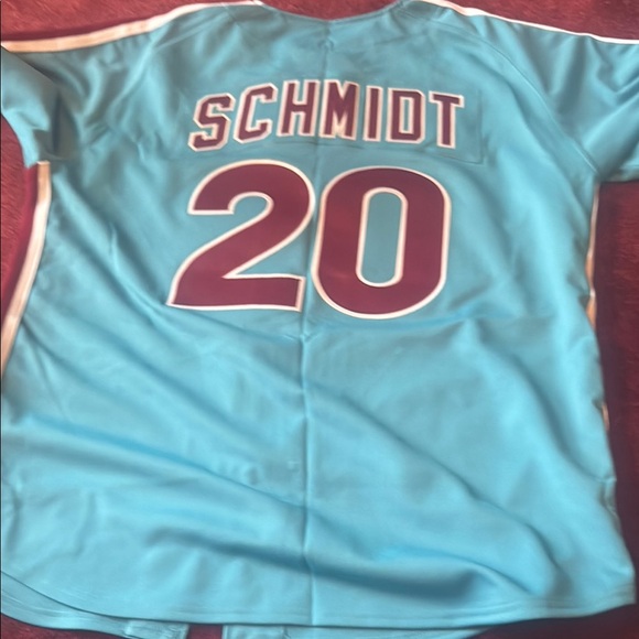 Mitchell & Ness Teal and Purple Kids Jersey - Picture 3 of 3